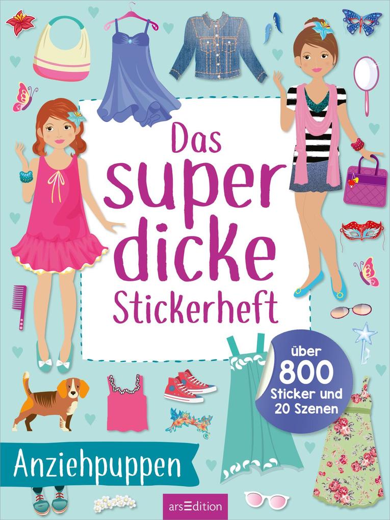 Weitere Ansicht: Das superdicke Stickerheft - Anziehpuppen