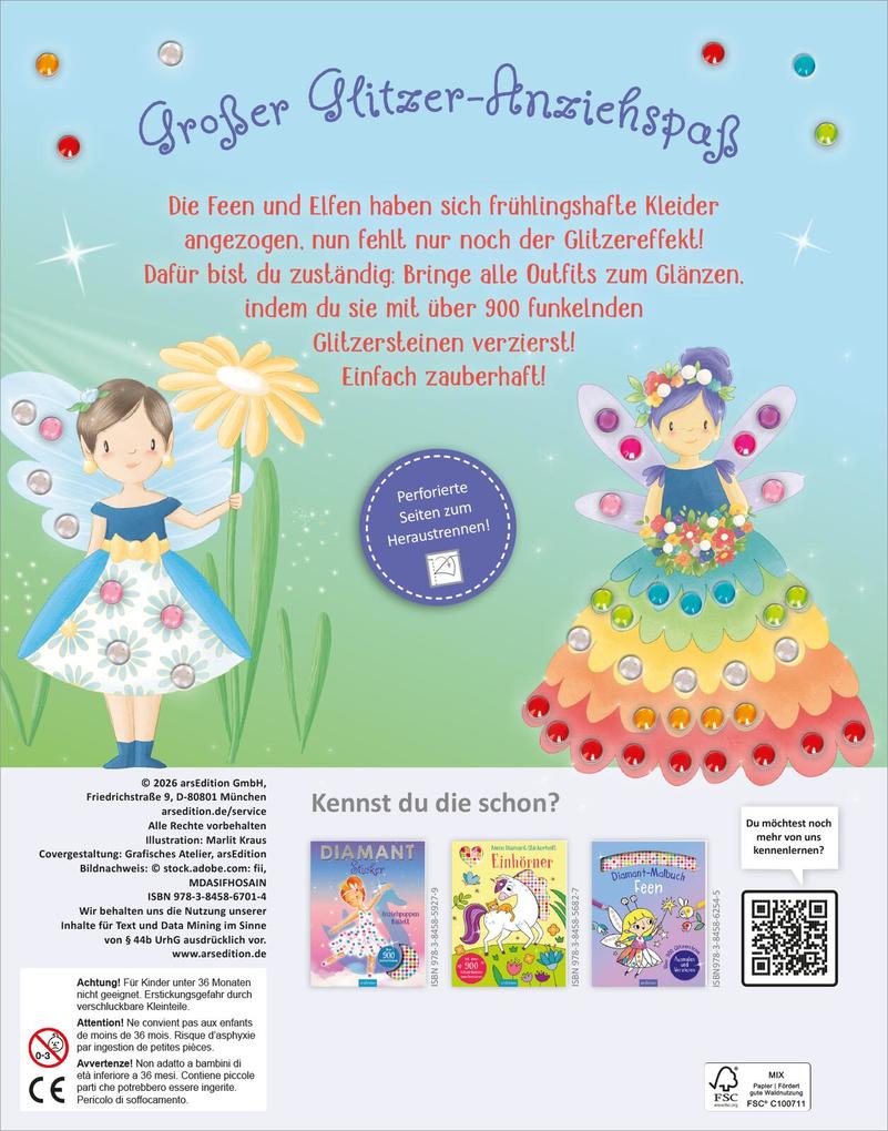 Weitere Ansicht: Diamantsticker Anziehpuppen - Frühlingsfeen