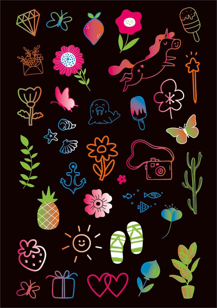 Weitere Ansicht: Neon-Sticker