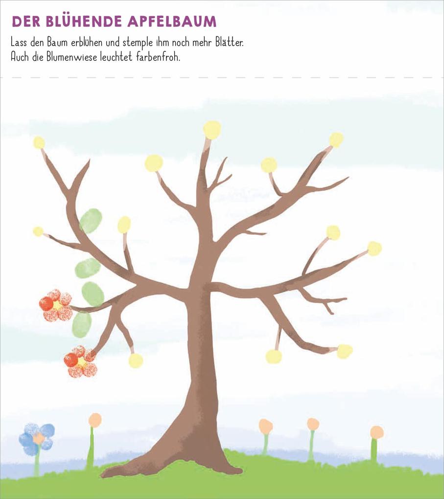 Weitere Ansicht: Meine allerersten Fingerstempel Frühling