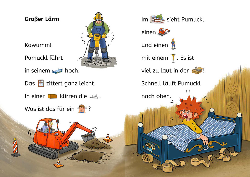 Weitere Ansicht: Pumuckl, Bücherhelden Erstes Lesen, Pumuckl auf der Baustelle | Uli Leistenschneider, Ellis Kaut