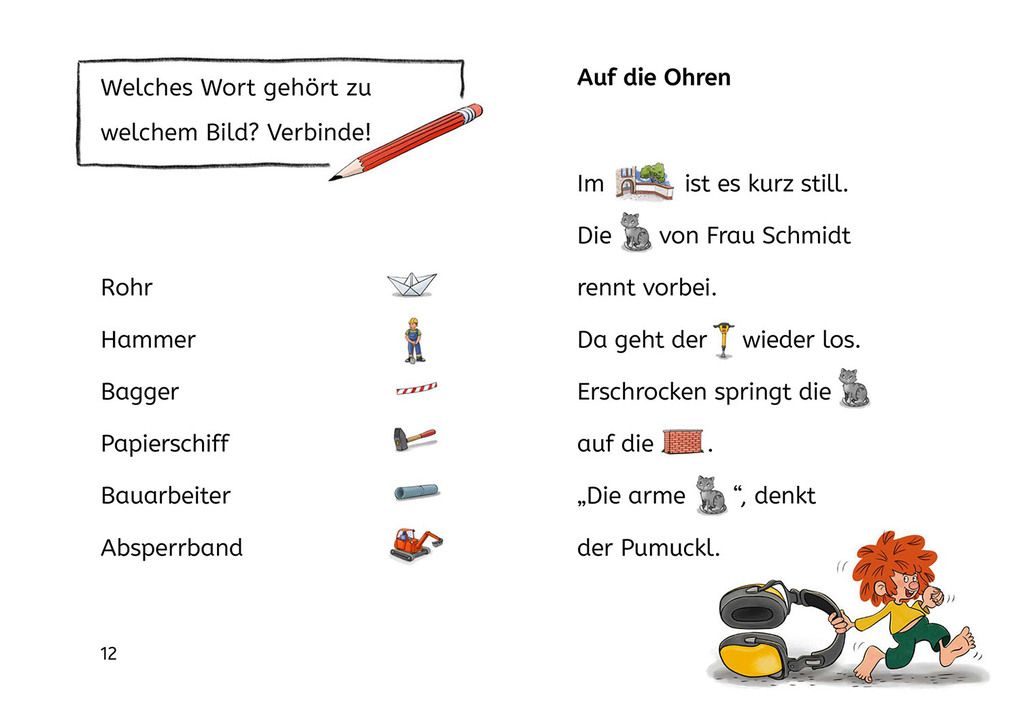Weitere Ansicht: Pumuckl, Bücherhelden Erstes Lesen, Pumuckl auf der Baustelle | Uli Leistenschneider, Ellis Kaut