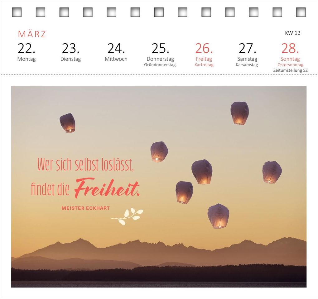 Weitere Ansicht: Postkartenkalender 365 Tage Achtsamkeit 2027