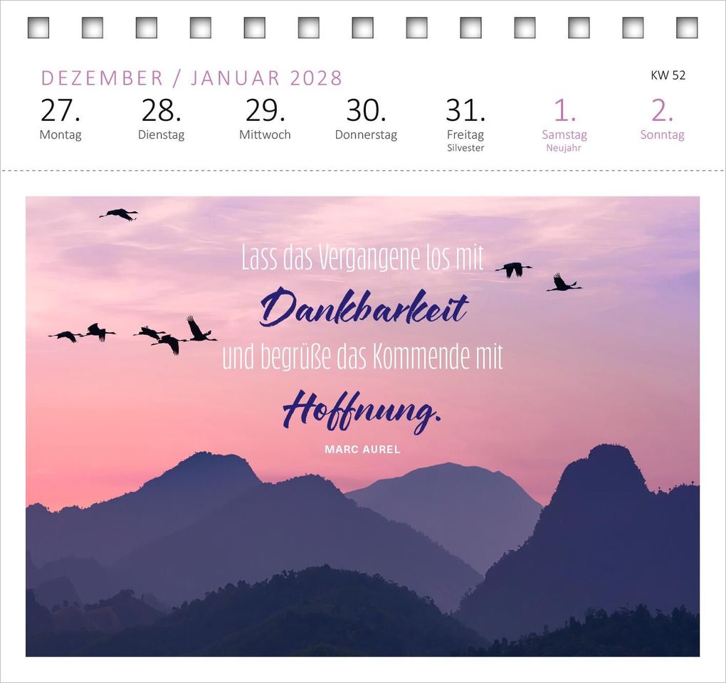 Weitere Ansicht: Postkartenkalender 365 Tage Achtsamkeit 2027