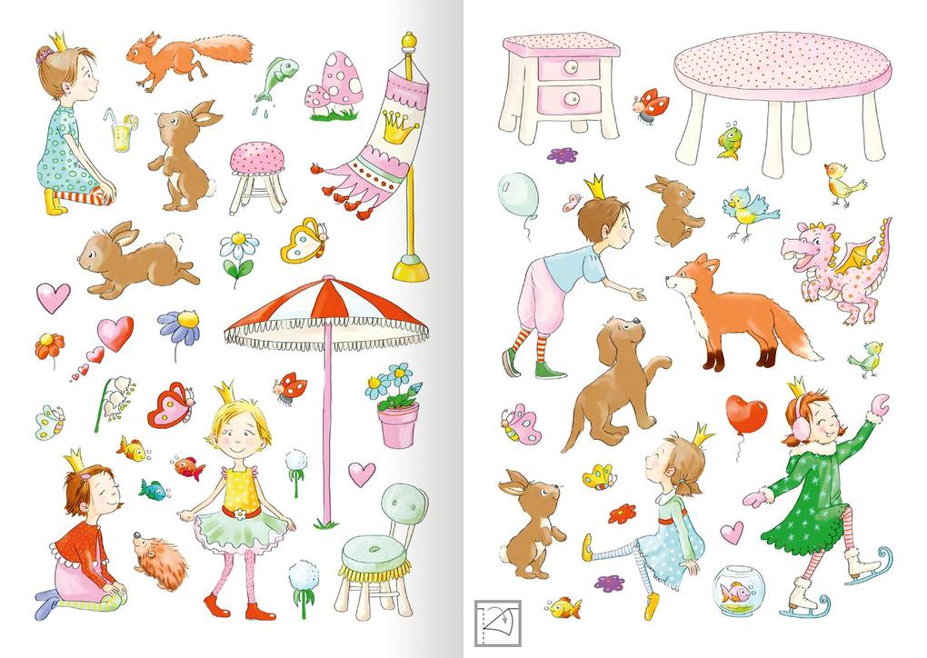 Weitere Ansicht: MINI-Stickerheft - Prinzessinnen
