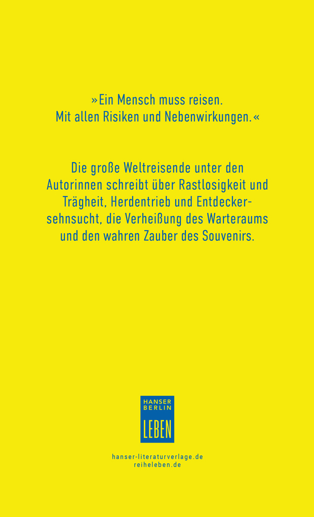 Weitere Ansicht: Reisen | Felicitas Hoppe