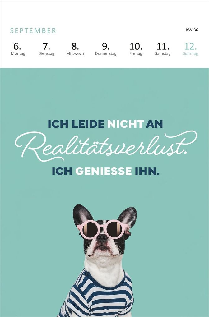 Weitere Ansicht: Wochenkalender Mir geht's nicht gut, ich glaub ich hab Montag 2027