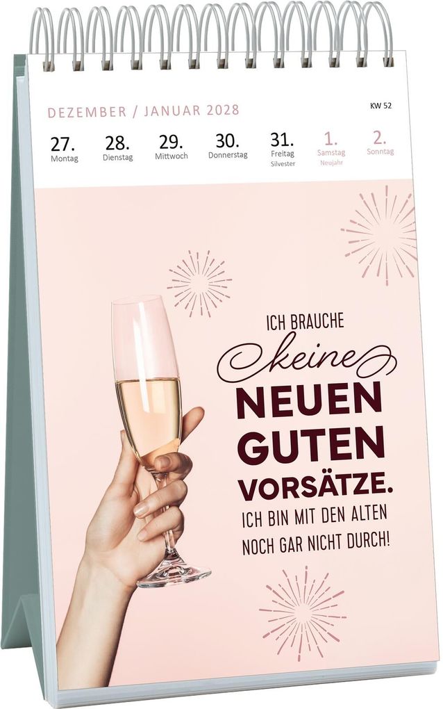 Weitere Ansicht: Wochenkalender Mir geht's nicht gut, ich glaub ich hab Montag 2027
