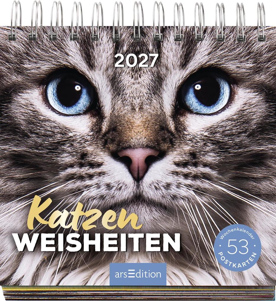 Weitere Ansicht: Postkartenkalender Katzenweisheiten 2027