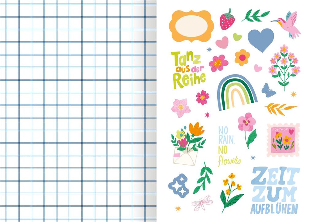 Weitere Ansicht: I Love to Bloom - Sticker-Liebe