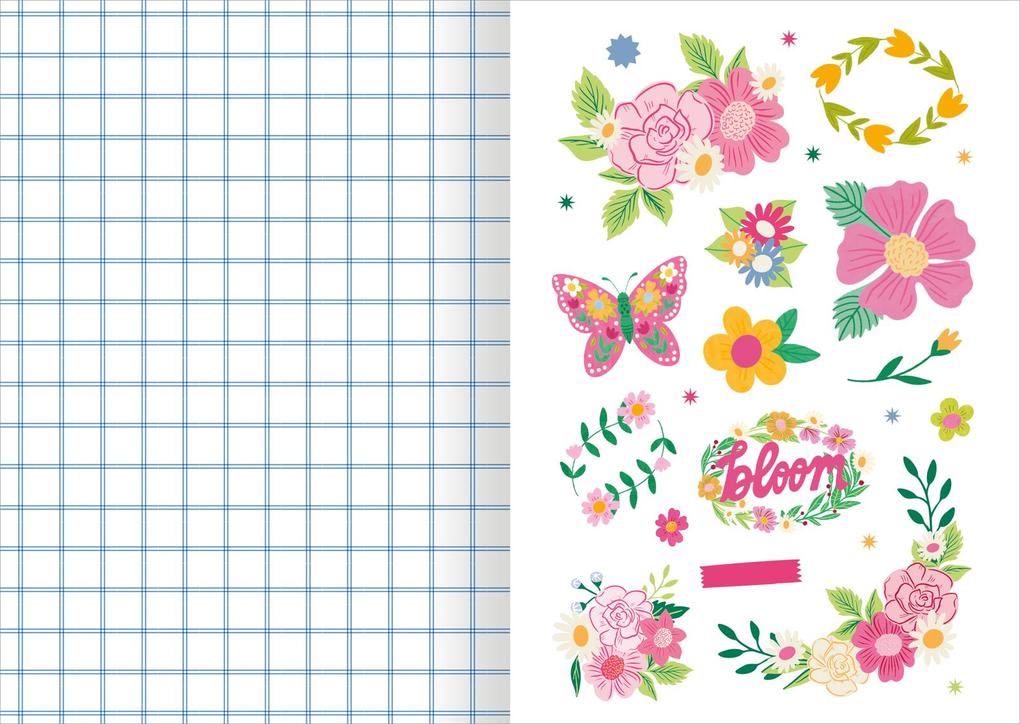 Weitere Ansicht: I Love to Bloom - Sticker-Liebe