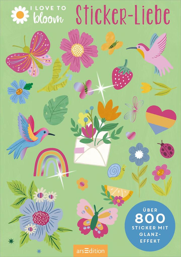 Weitere Ansicht: I Love to Bloom - Sticker-Liebe