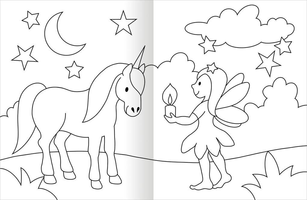 Weitere Ansicht: Malbuch Feen & Einhörner