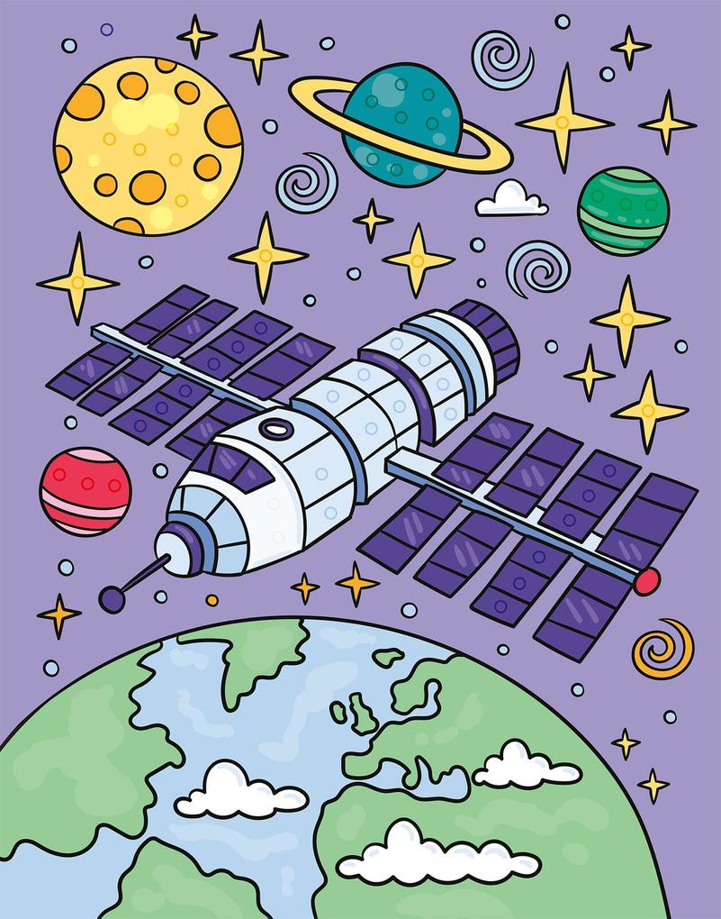 Weitere Ansicht: Mein Diamant-Stickerheft - Weltall