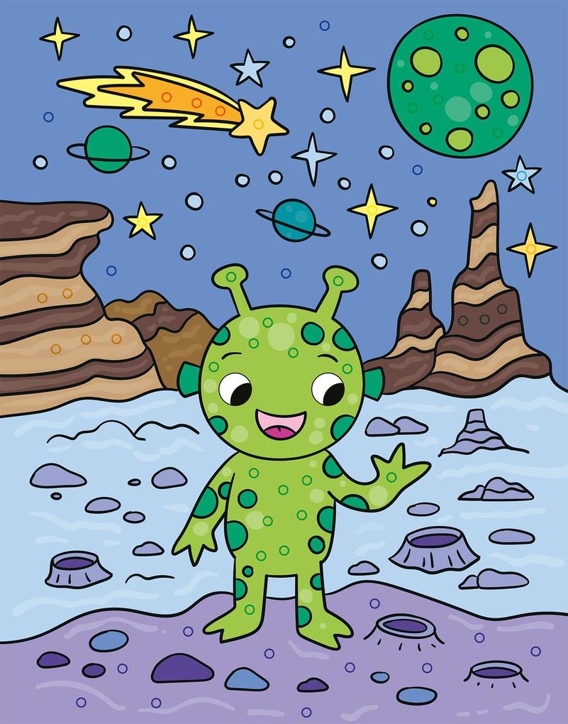 Weitere Ansicht: Mein Diamant-Stickerheft - Weltall