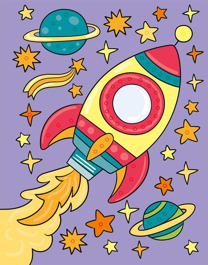 Weitere Ansicht: Mein Diamant-Stickerheft - Weltall