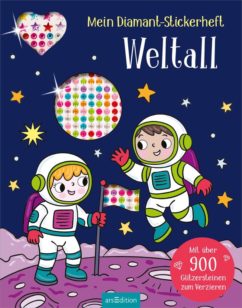 Weitere Ansicht: Mein Diamant-Stickerheft - Weltall