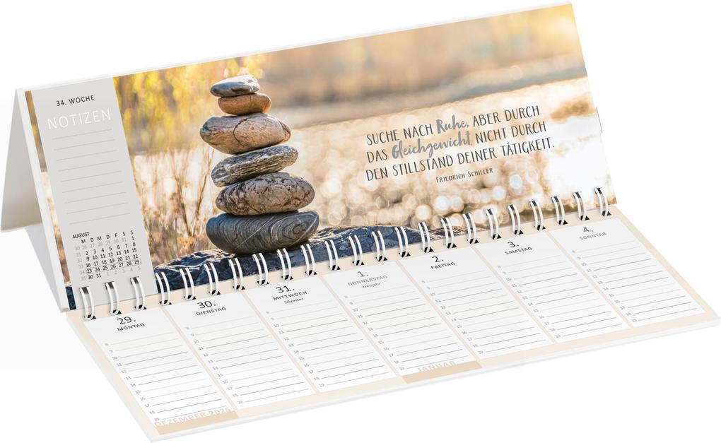 Weitere Ansicht: Tischkalender Einatmen. Ausatmen. Lächeln. 2027