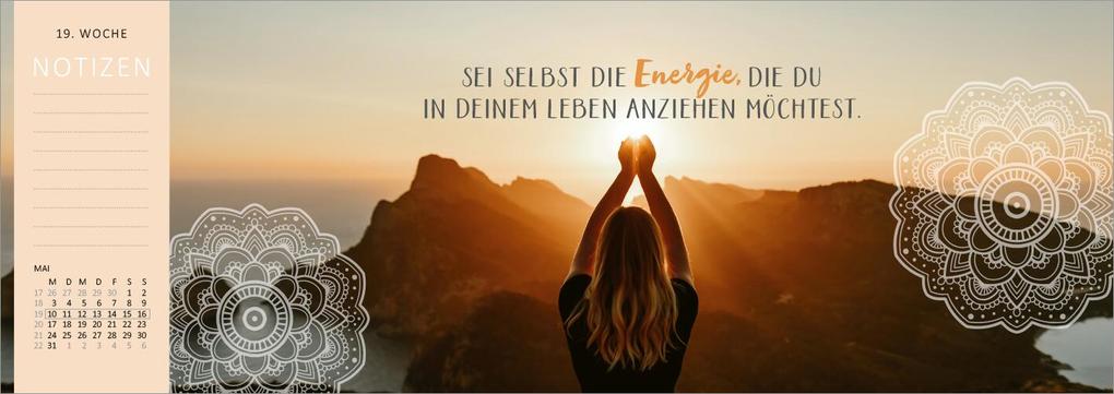 Weitere Ansicht: Tischkalender Einatmen. Ausatmen. Lächeln. 2027