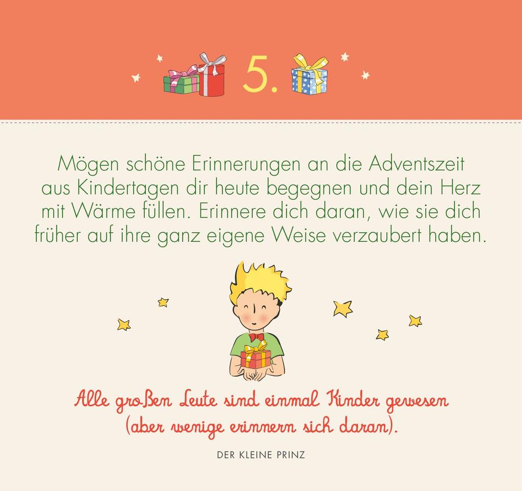 Weitere Ansicht: Postkarten-Adventskalender. Der Kleine Prinz. 24 liebe Wünsche für dich