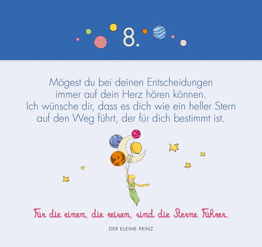 Weitere Ansicht: Postkarten-Adventskalender. Der Kleine Prinz. 24 liebe Wünsche für dich