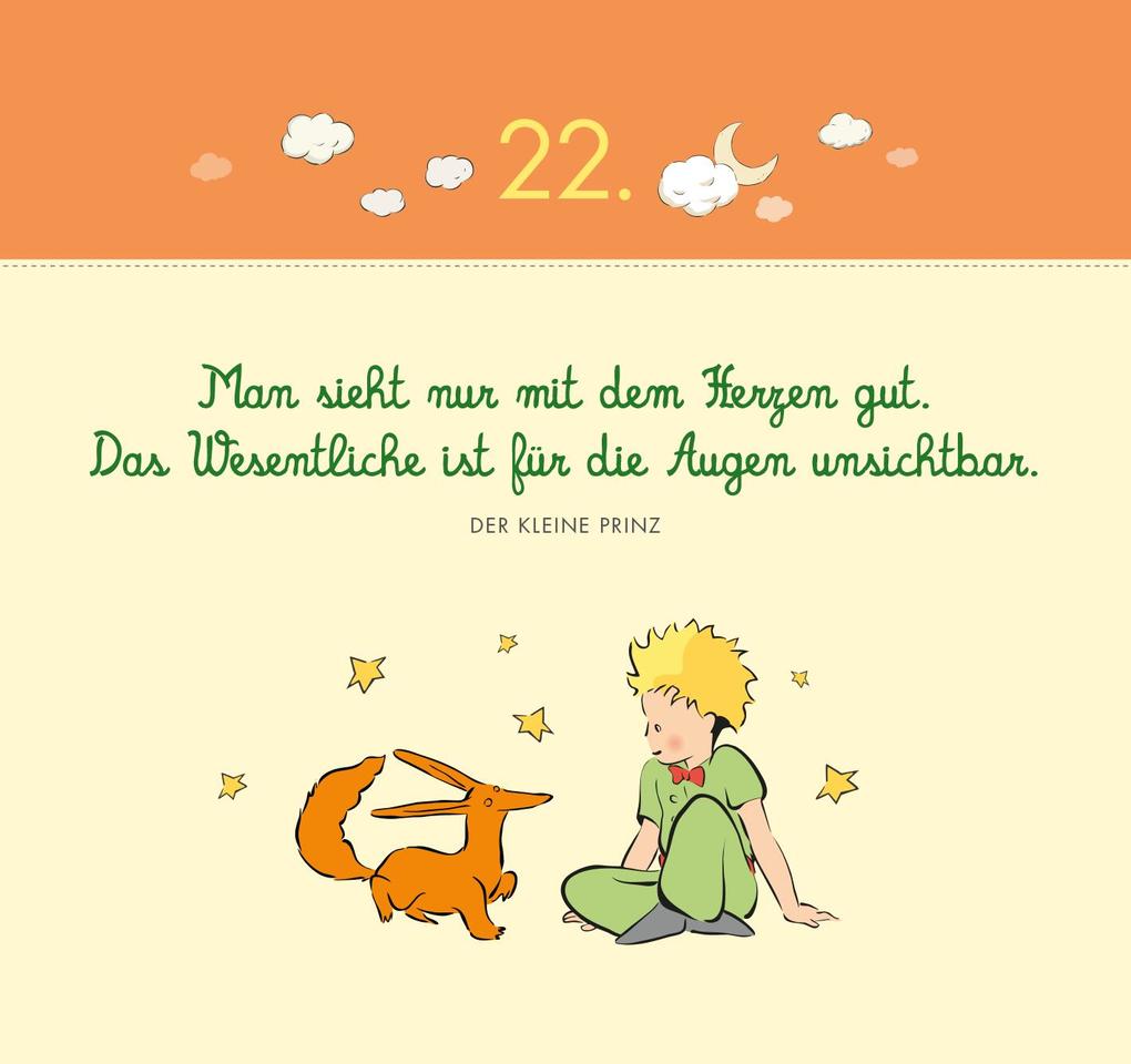 Weitere Ansicht: Postkarten-Adventskalender. Der Kleine Prinz. 24 liebe Wünsche für dich