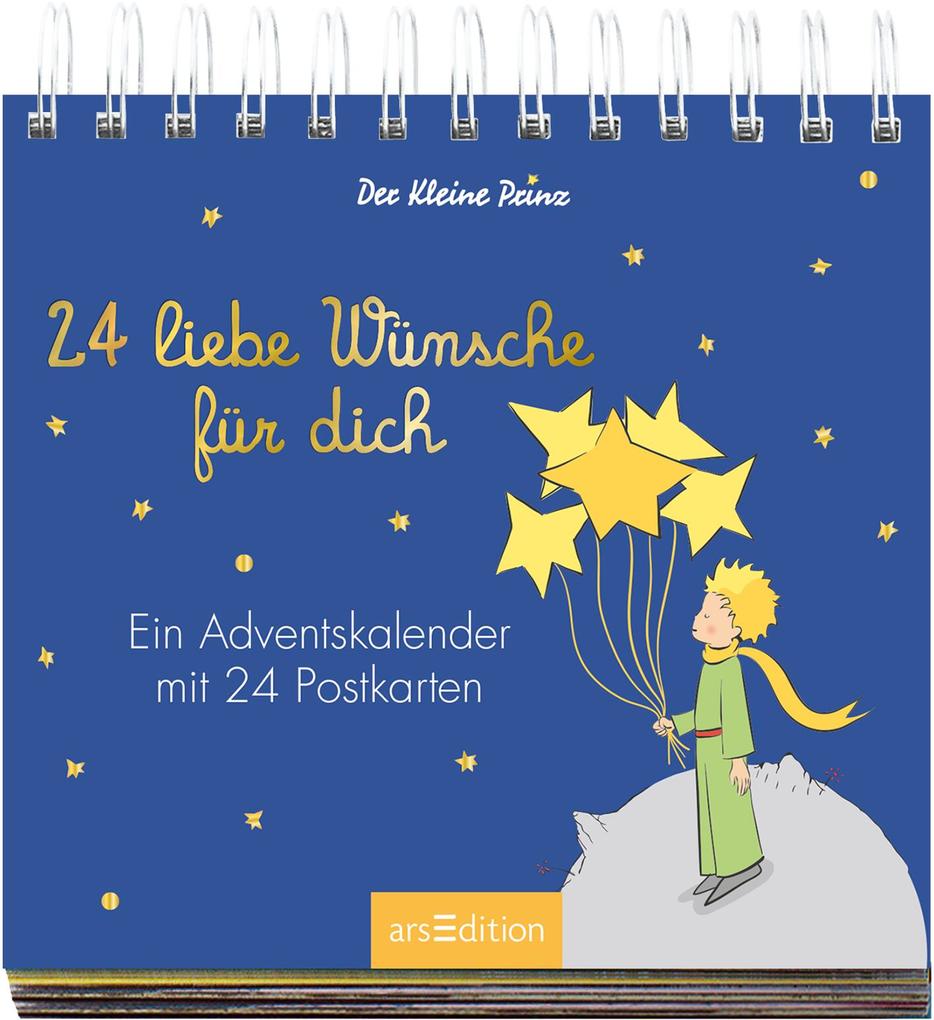 Weitere Ansicht: Postkarten-Adventskalender. Der Kleine Prinz. 24 liebe Wünsche für dich