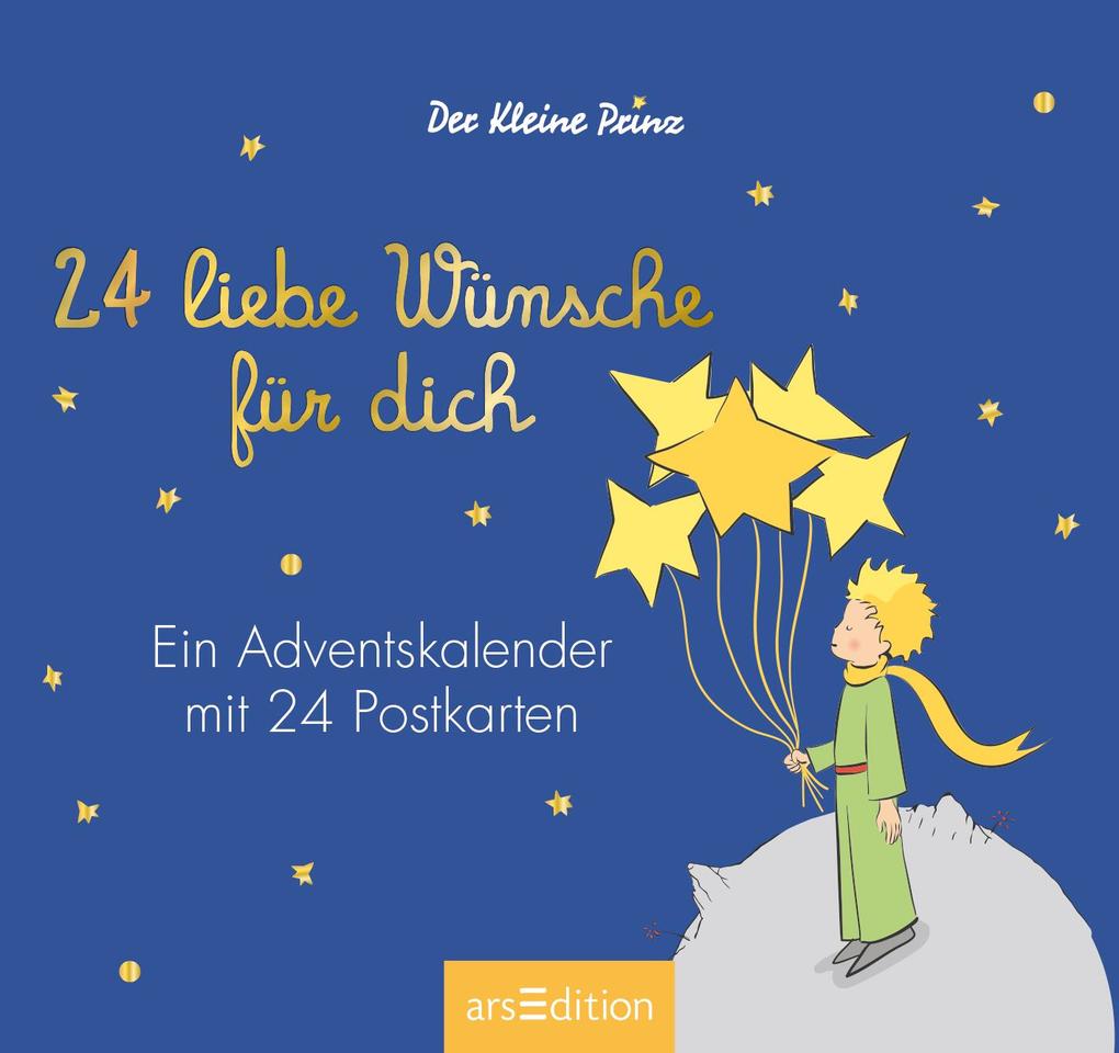Weitere Ansicht: Postkarten-Adventskalender. Der Kleine Prinz. 24 liebe Wünsche für dich