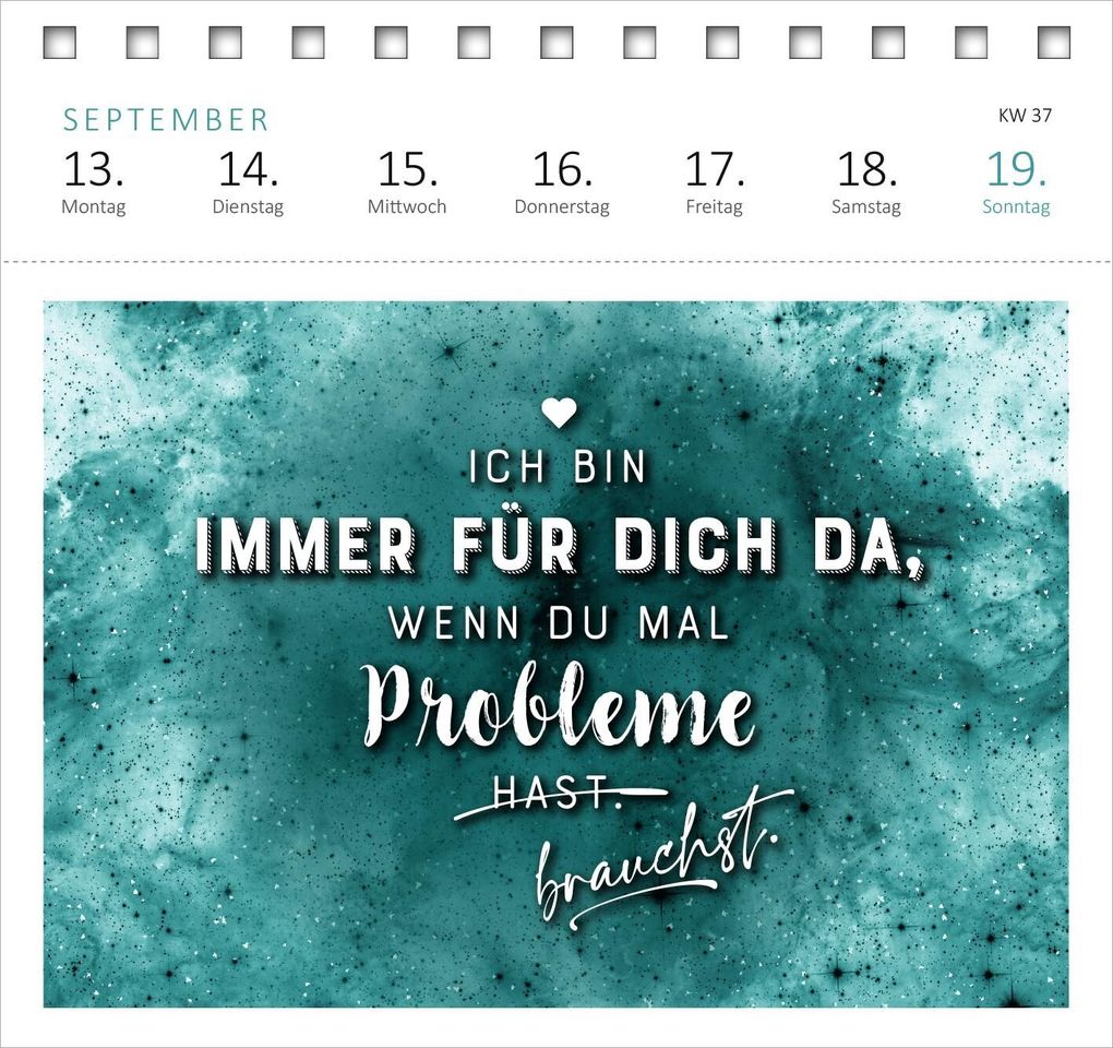 Weitere Ansicht: Postkartenkalender Vom Rande des Wahnsinns aus kenne ich den Weg, danke. 2027