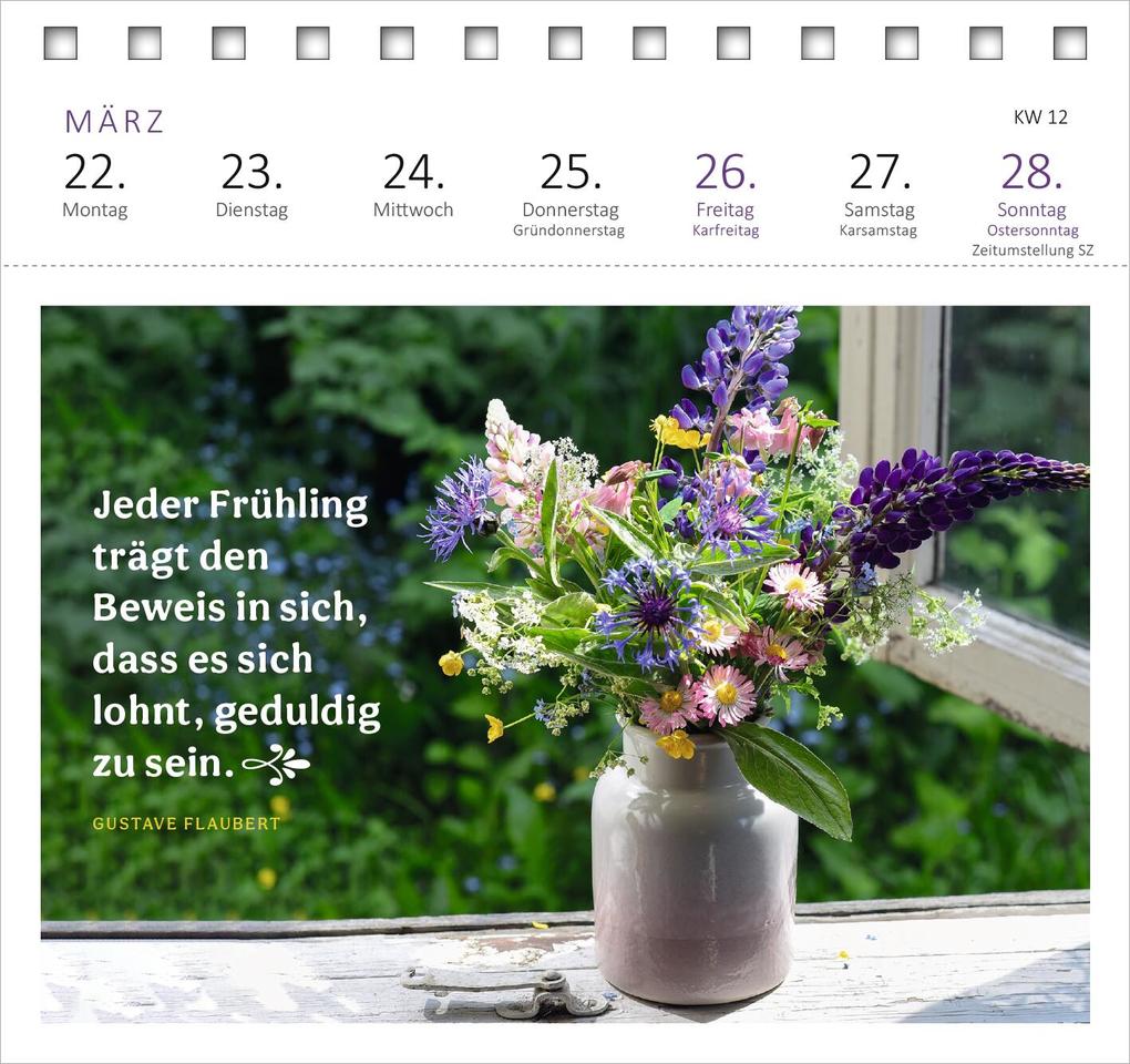 Weitere Ansicht: Postkartenkalender Gartenglück 2027