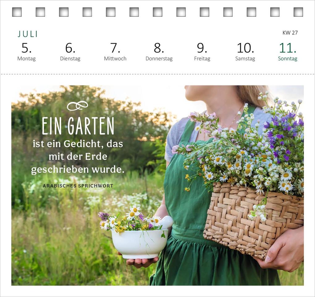 Weitere Ansicht: Postkartenkalender Gartenglück 2027