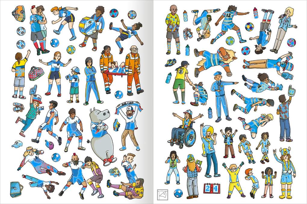 Weitere Ansicht: Das Metallic-Stickerbuch - Fußball