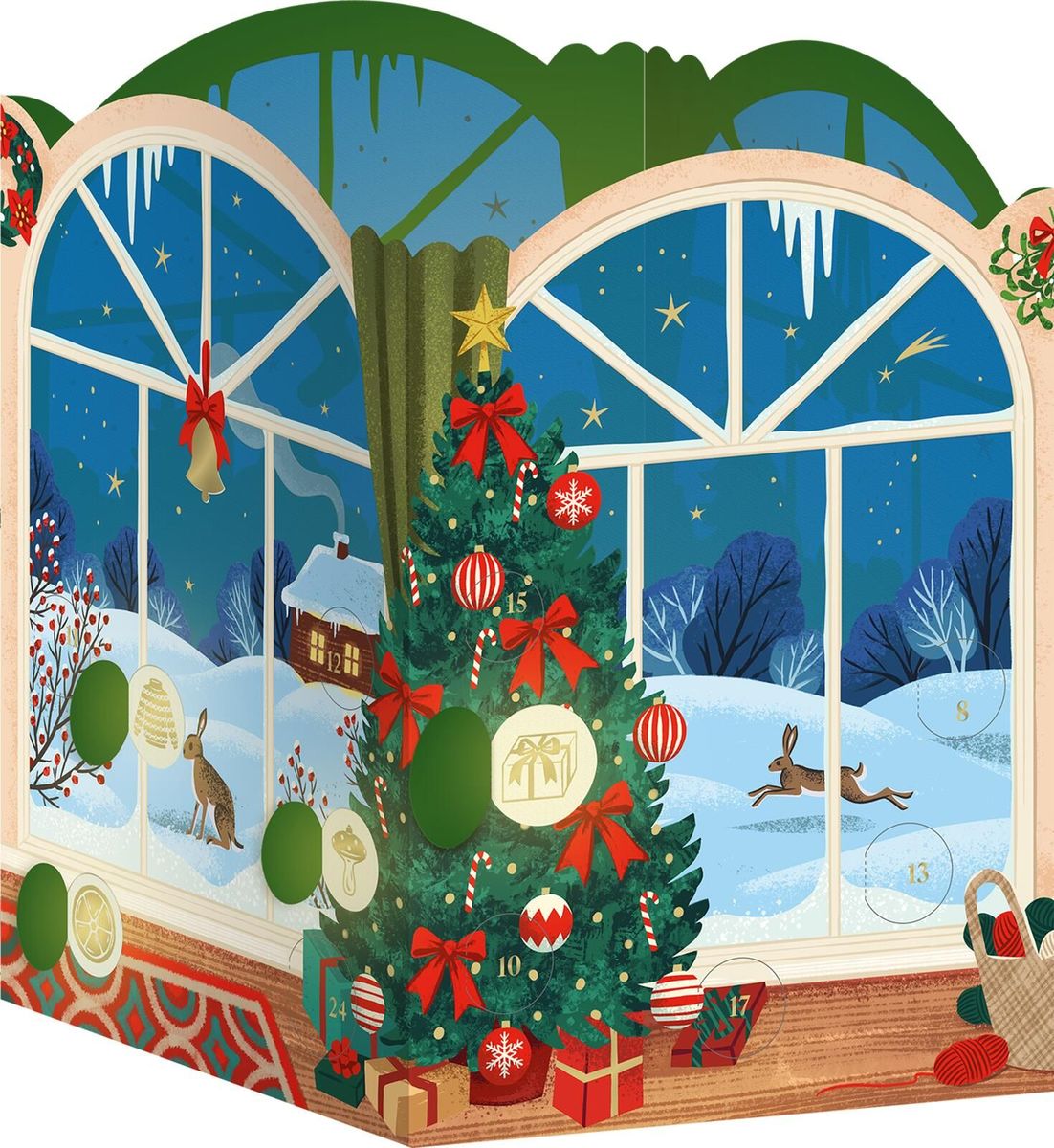 Weitere Ansicht: Windlicht-Adventskalender Lichterglanz