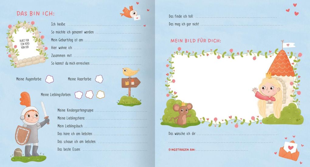 Weitere Ansicht: Meine Kindergartenfreunde - Einhorn und Prinzessin