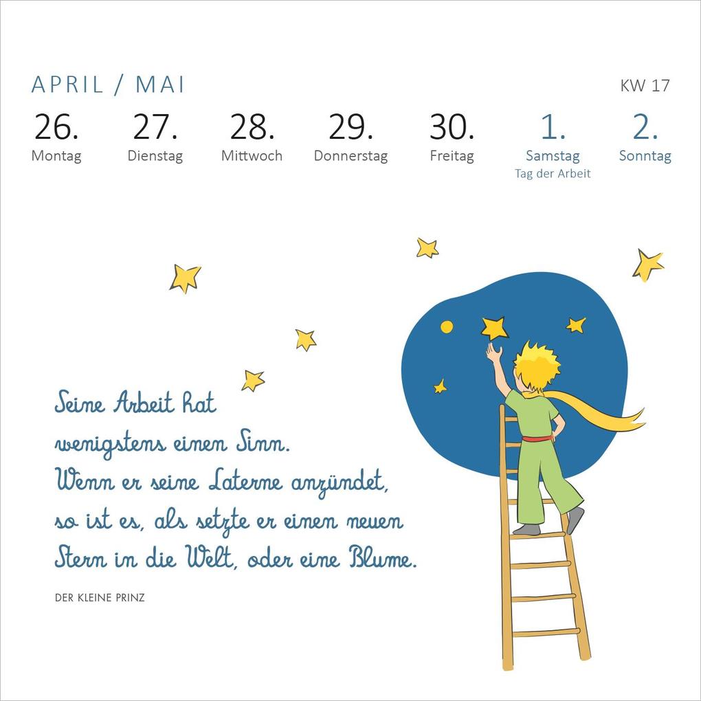 Weitere Ansicht: Mini-Wochenkalender Der Kleine Prinz 2027