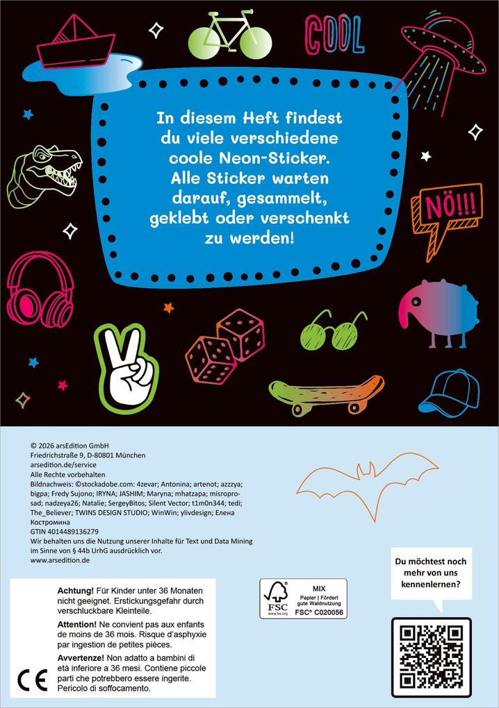 Weitere Ansicht: Neon-Sticker