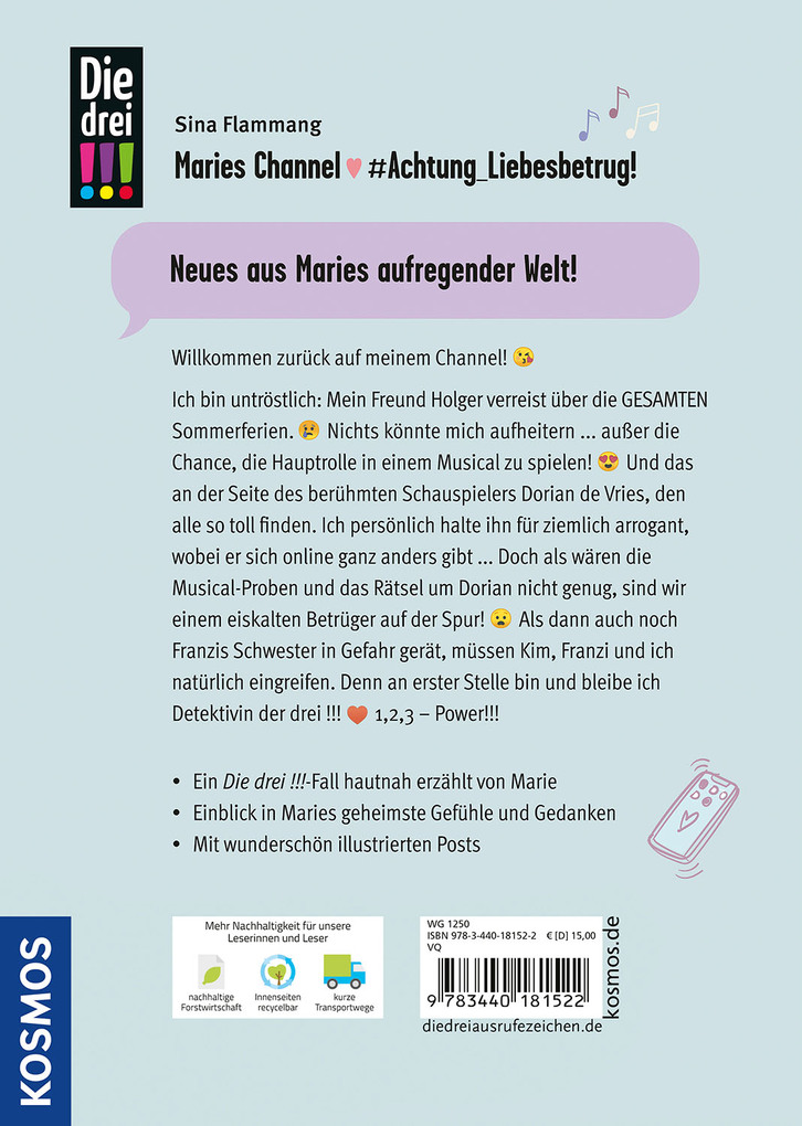 Weitere Ansicht: Die drei !!!, Maries Channel, #Achtung_Liebesbetrug! | Sina Flammang