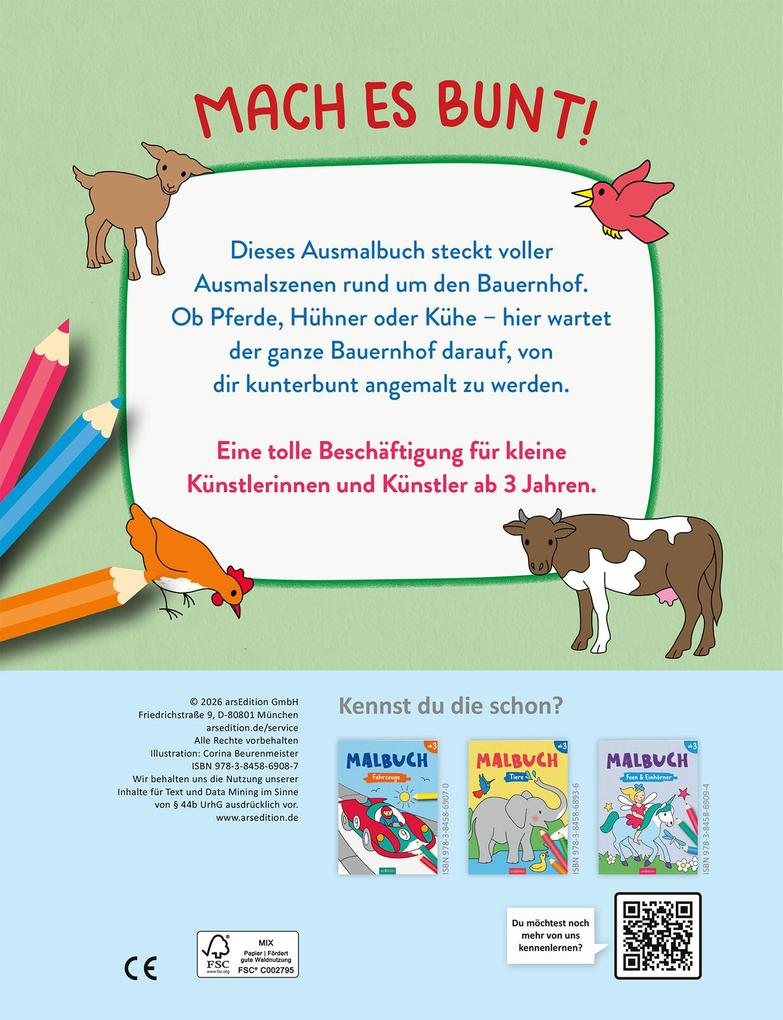 Weitere Ansicht: Malbuch Bauernhof