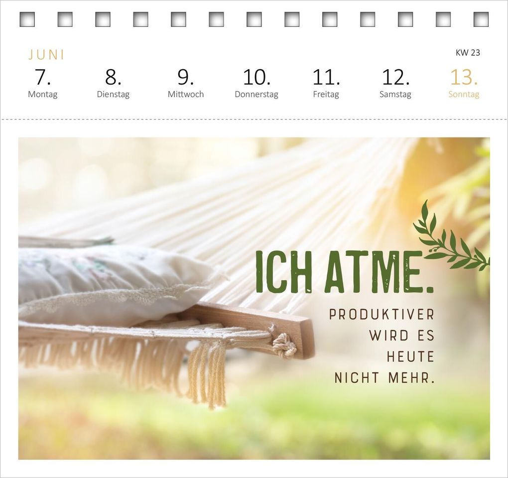 Weitere Ansicht: Postkartenkalender Meine Schokoladenseite hab ich aufgegessen. 2027
