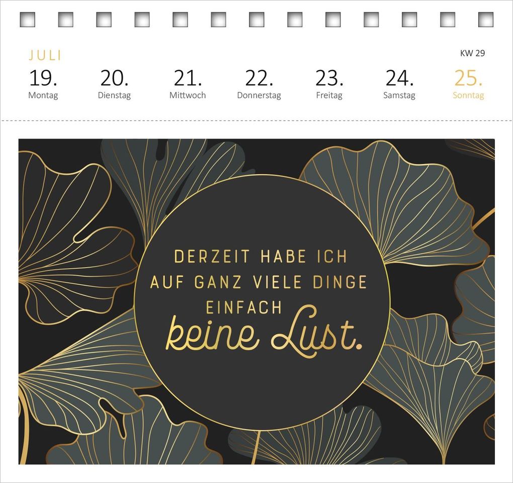 Weitere Ansicht: Postkartenkalender Meine Schokoladenseite hab ich aufgegessen. 2027