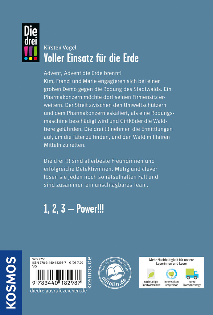Weitere Ansicht: Die drei !!!, 70, Voller Einsatz für die Erde | Kirsten Vogel