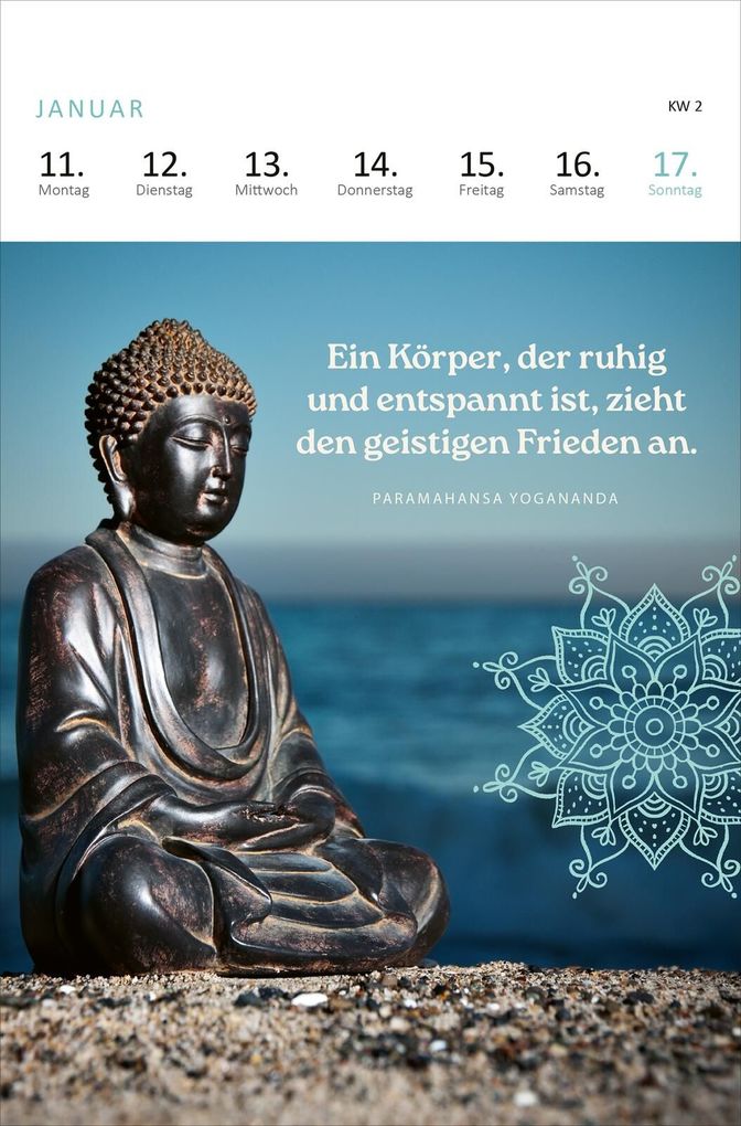Weitere Ansicht: Wochenkalender Yogaglück 2027
