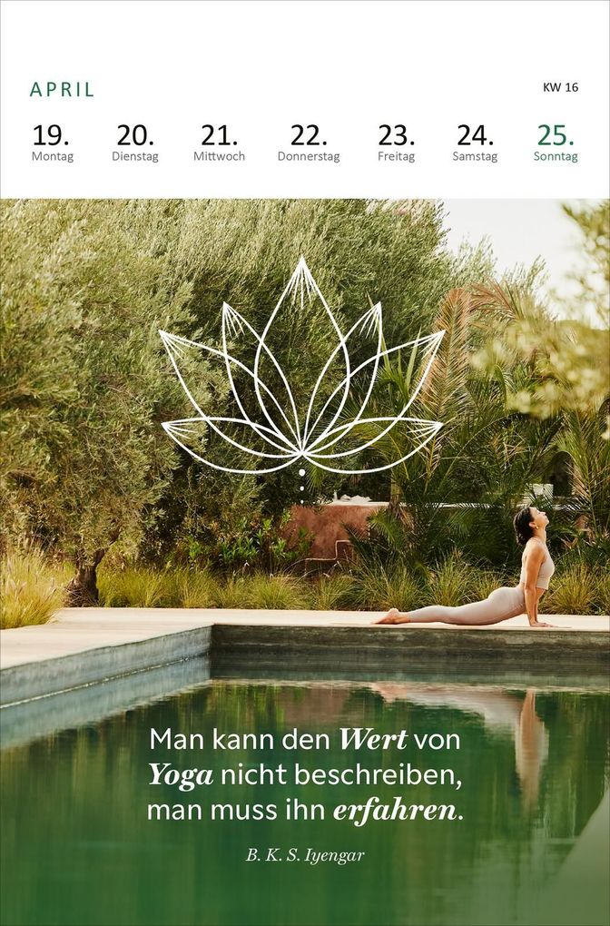 Weitere Ansicht: Wochenkalender Yogaglück 2027