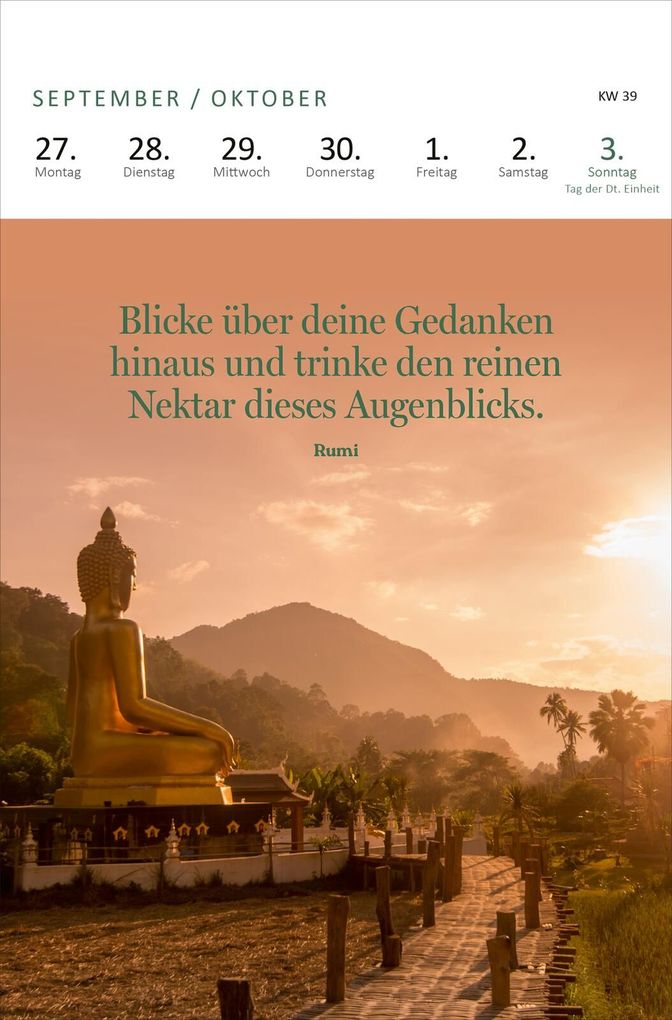 Weitere Ansicht: Wochenkalender Yogaglück 2027