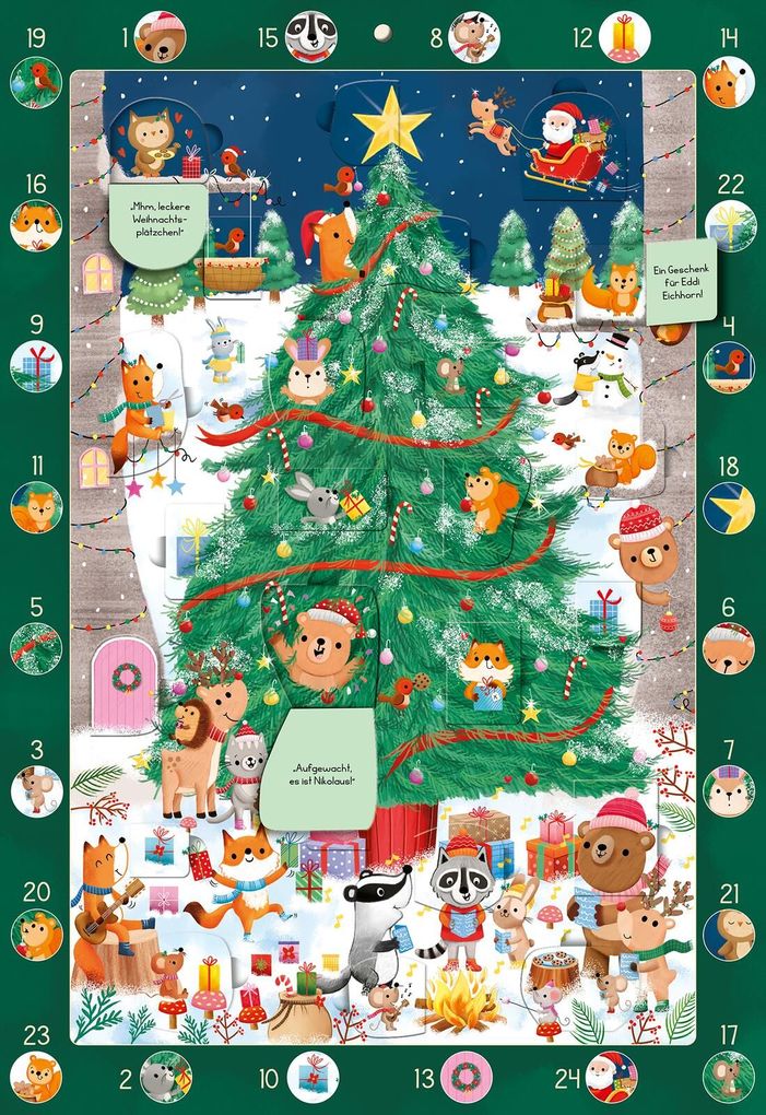 Weitere Ansicht: Mein Wimmel-Adventskalender: Kunterbunter Weihnachtsbaum