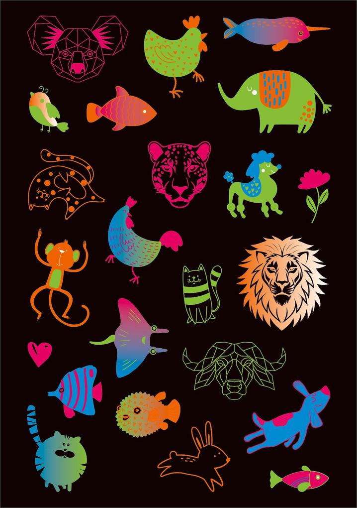 Weitere Ansicht: Neon-Sticker