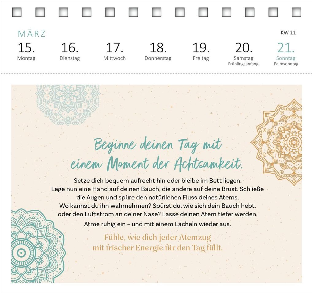 Weitere Ansicht: Postkartenkalender Yogaglück für jeden Tag 2027