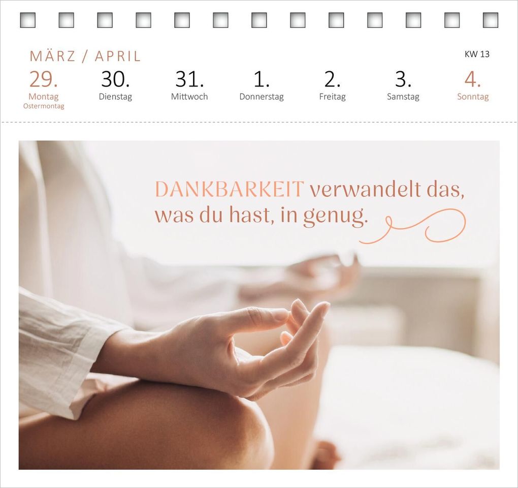 Weitere Ansicht: Postkartenkalender Yogaglück für jeden Tag 2027