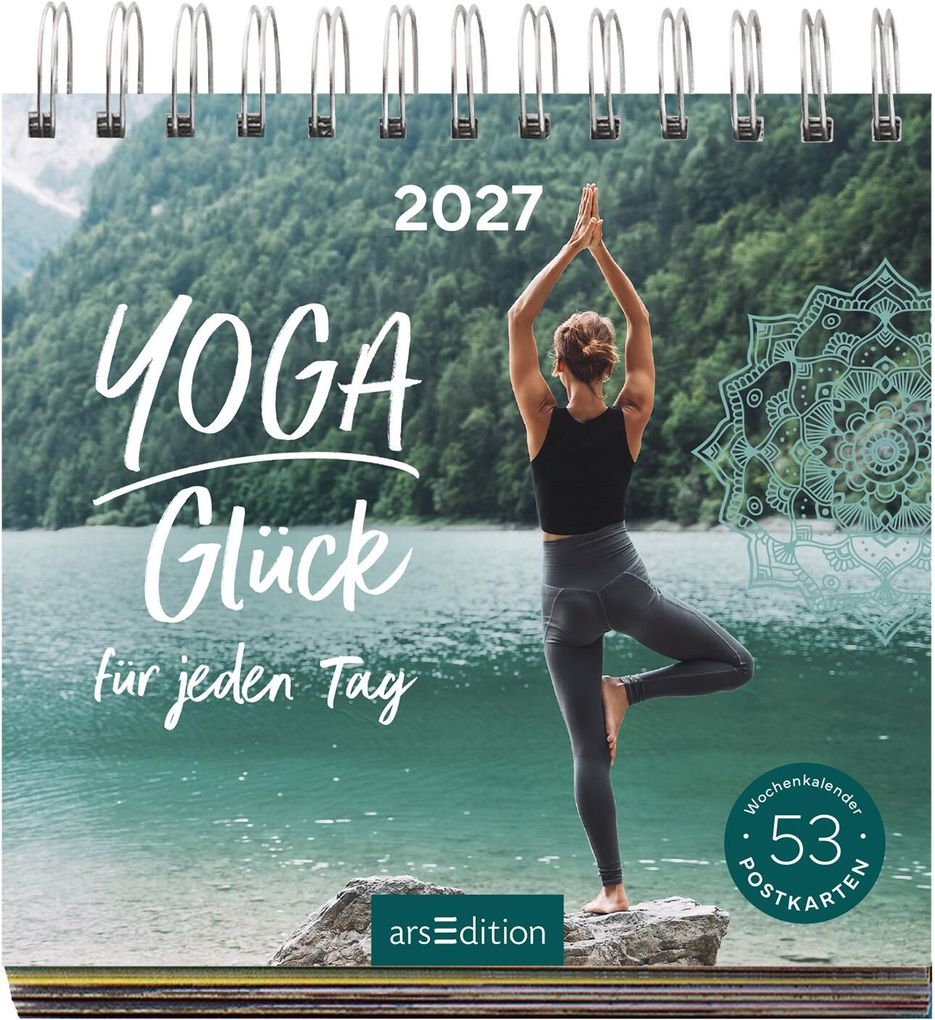 Weitere Ansicht: Postkartenkalender Yogaglück für jeden Tag 2027
