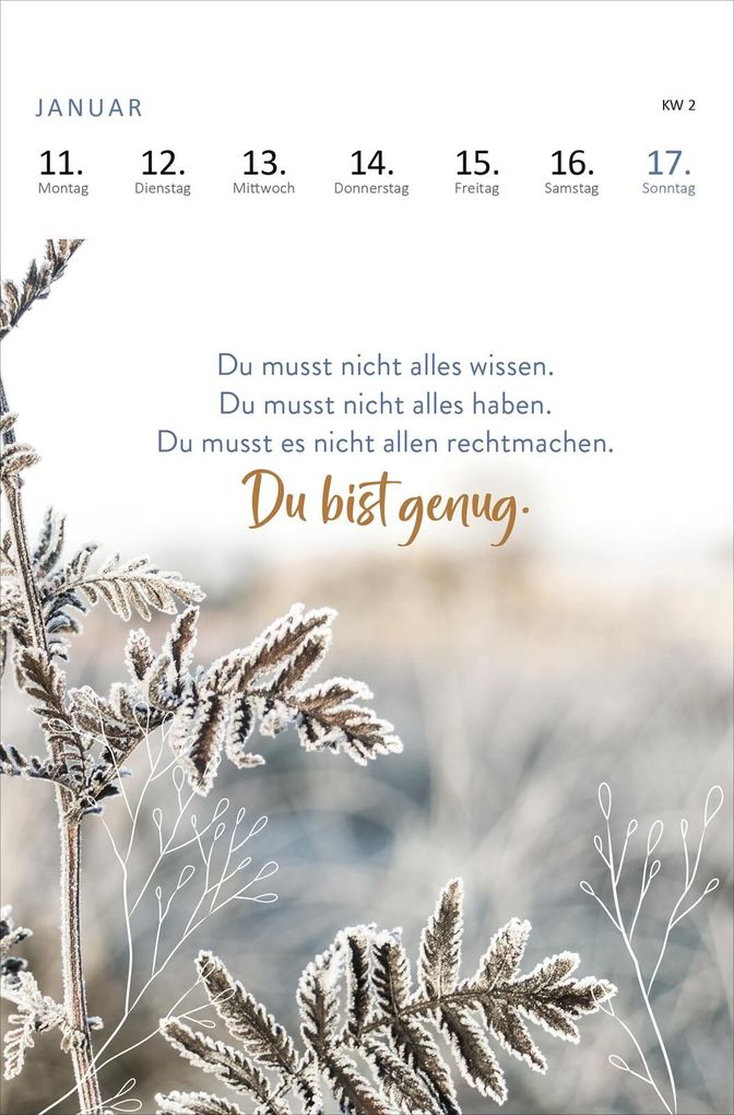 Weitere Ansicht: Wochenkalender 365 Tage Gelassenheit 2027